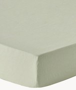 Topper hoeslaken Airy, gewassen linnen