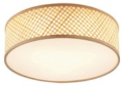 Oosterse plafondlamp bamboe naturel 40cm - Tremmo