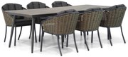 Tuinset 6 personen 240 cm Wicker Grijs Santika Furniture Santika Tika