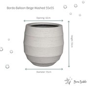 Pot Bordo Balloon Sand
