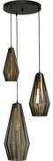 Goossens Excellent Hanglamp Klasse, Hanglamp met 3 lichtpunten rond