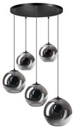 ETH Orb Trapse Hanglamp Met 5 Glasbollen