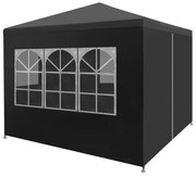 vidaXL Partytent 3x3 m antracietkleurig