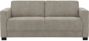 Goossens Bank My Style lichtgrijs, microvezel, 2,5-zits, stijlvol landelijk