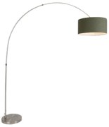Booglamp staal mosgroene kap 50/50/25 - XL