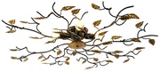 Smart plafondlamp zwart met goud 80 cm 4-lichts incl. 4 Wifi P45 - Foglie Klassiek / Antiek E14 rond Binnenverlichting Lamp