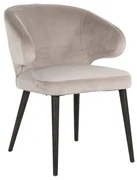 Richmond Interiors Indigo Luxe Eetstoel Met Ronde Rug Khaki Velvet