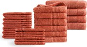 Handdoeken 22 delig set – Supreme Collectie – terracotta