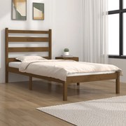 vidaXL Bedframe grenenhout honingbruin 75x190 cm 2FT6 Small Single