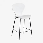 Op Een Hoge Kruk. ↑65 Cm & Zwart & Polypropyleen Wit & Polipropileno - Sklum