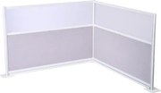 VEVOR scheidingswanden, privacyschermen, 2-pack, 72 x 48 inch, kamerverdelers, PET-werkplekscherm met acrylramen, vrijstaande vouwschermen, ideaal voor kantoor, bibliotheek, school
