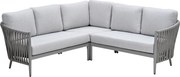Garden Impressions Devin loungeset hoek 3-delig - taupe