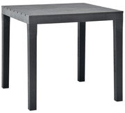 vidaXL Tuintafel 78x78x72 cm kunststof antraciet