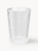 Waterglazen Pilastro met groefreliëf, 6 stuks