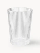 Waterglazen Pilastro met groefreliëf, 6 stuks
