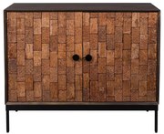 Dutchbone Chisel Smal Dressoir Houtsnijwerk - 100x40x80cm.