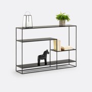 Asymmetrische wandtafel van metaal en staal, Miva