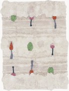 Wasbaar katoenen kindervloerkleed Veggie, handgemaakt