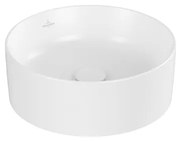 Villeroy & Boch Collaro opzetwastafell rond Ø40cm zonder overloop zonder kraangat ceramic+ stone white 4A1840RW