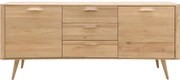 Goossens Dressoir Bjarte, 2 deuren 3 laden