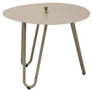 4 Seasons Outdoor | cool sidetable Ø 60 cm hoogte 45 cm, taupe  Bijzettafel    taupe weerbestendig