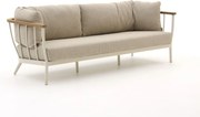 + 15% kassakorting | Loungebank Tuin Apple Bee  | Aluminium | 3 personen | Tuinbank Wit | 217cm | Incl. kussens | Kees Smit Tuinmeubelen