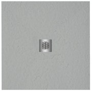 ZEZA Grade douchevloer - 90x90cm - antislip - antibacterieel - mineraalmarmer - vierkant - mat perla (lichtgrijs) 400000000000020106