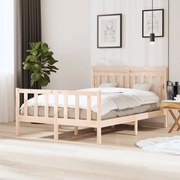 vidaXL Bedframe massief hout 140x190 cm