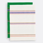 Set theedoeken in geverfd-geweven katoen, Djebel