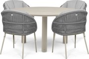 Tuinset 4 personen 140 cm Rope Zand/Beige Santika Furniture Santika