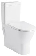 GO by Van Marcke XComfort PACK staand toilet verhoogd 45 cm zonder spoelrand muuraansluiting H/PK 18 cm met dunne zitting softclose wit RST16AWHA+RST15AWHA+RESC0004