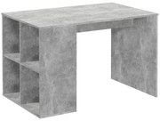 FMD Bureau met zijschappen 117x73x75 cm betonkleurig