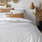 Dekbedovertrek in gewassen katoen, geborduurd, Merida