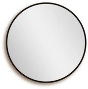 Saniclass Retro Line 2.0 Spiegel - rond - 80cm - frame - mat zwart SW7-80