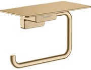 Hansgrohe Addstoris closetrolhouder met planchet brushed bronze 41772140