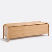 3-deurs tv-meubel, eiken fineer, LIPA