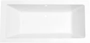Saqu Deep inbouwbad 2-persoons 190x90cm glans wit acryl
