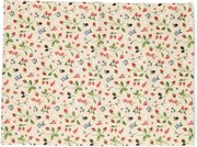 Placemat, GOTS bio-katoen, rood fruit, 35 x 50 cm