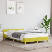 vidaXL Bedframe met hoofdeinde stof groen 120x200 cm