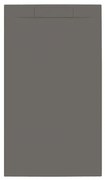 Allibert Luna douchebak Mat Gun Metal-140x80x2.7 cm 247640