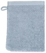 Washandje, gerecyclede katoen, lichtblauw, 15 x 21 cm