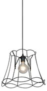 Retro hanglamp zwart 40 cm - Granny Frame