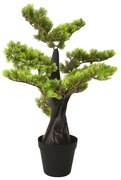 vidaXL Kunstplant met pot cipres bonsai 60 cm groen