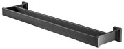 Haceka Edge Handdoekhouder - 60cm - dubbel - grafiet gunmetal 1208810