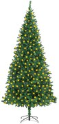 vidaXL Kunstkerstboom met LED's 300 cm groen