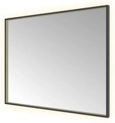 Hotbath &MORE Spiegel directe en indirecte LED color changing spiegelverwarming dimbaar met afstandsbediening Geborsteld koper PVD SQU180MBP