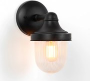 Messing Wandlamp Abby Antiek Zwart