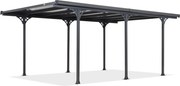Groot polycarbonaat afdak Montana 3,15 x 5,00 m CoverTech antraciet