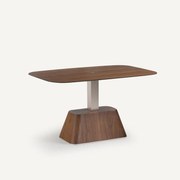 Rechthoekige salontafel, verstelbaar, notenhout, Alteza
