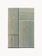 Laagpolig vloerkleed Monochrome met franjes, design Folkform